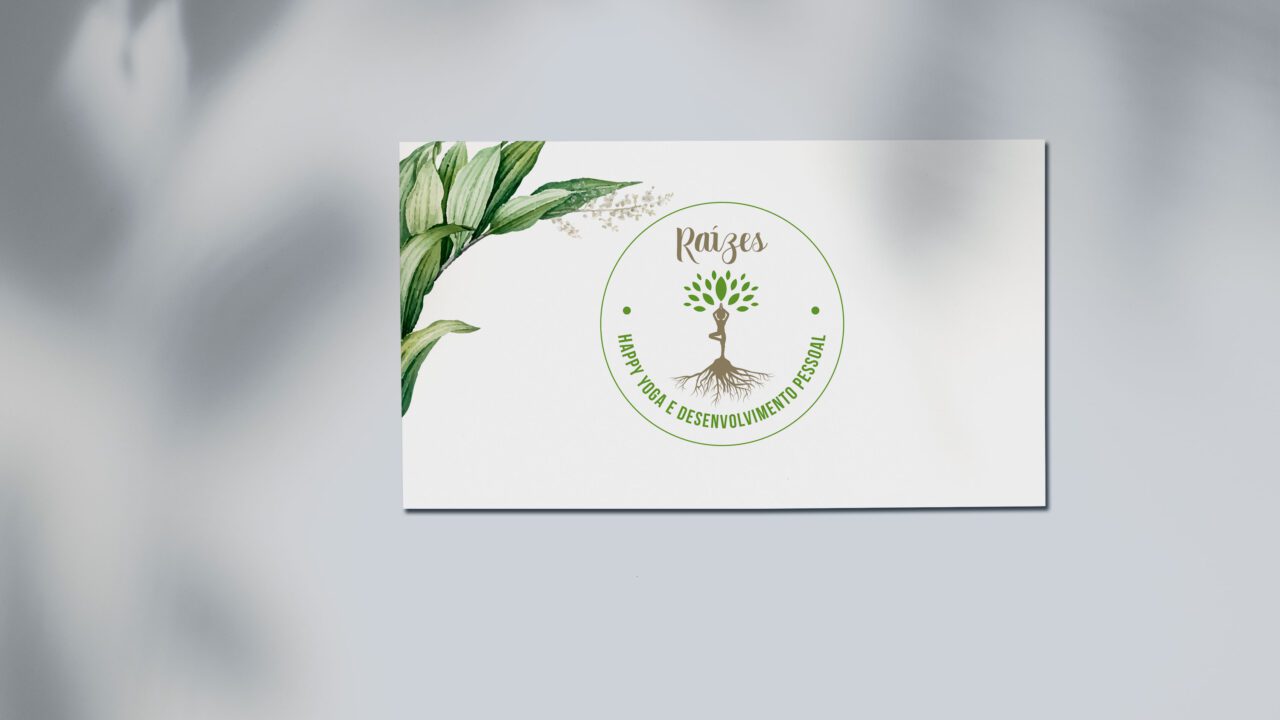 a business card with a picture of a tree af studio