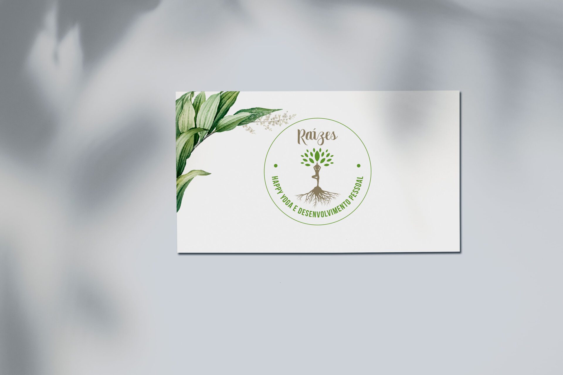 a business card with a picture of a tree af studio